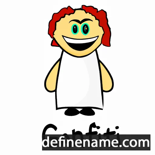 cartoon of the name Ganifat