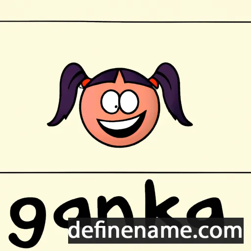 cartoon of the name Ganka