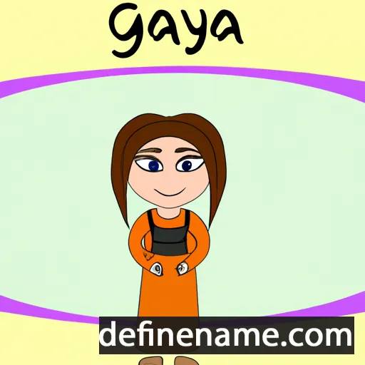 cartoon of the name Ganya