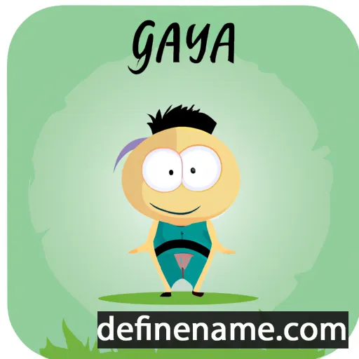 cartoon of the name Ganzaya