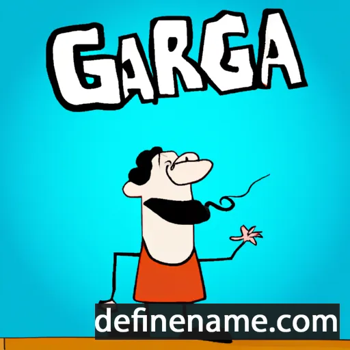 cartoon of the name García