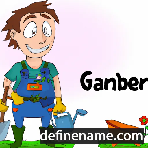 cartoon of the name Gardener