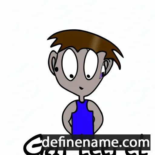 cartoon of the name Garett