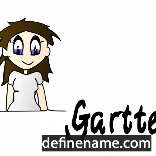 cartoon of the name Garette