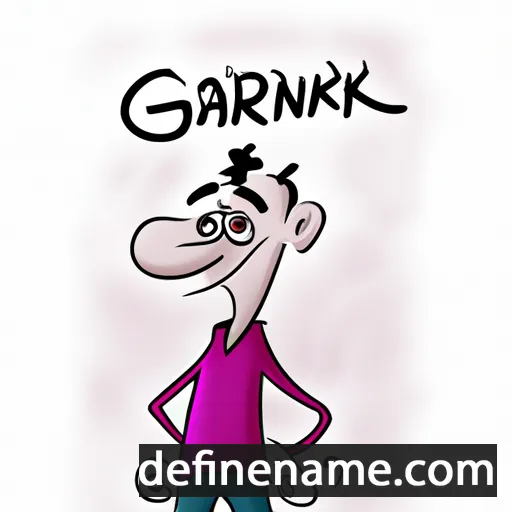 cartoon of the name Garnik