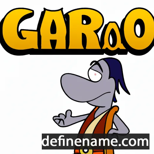 cartoon of the name Garoa