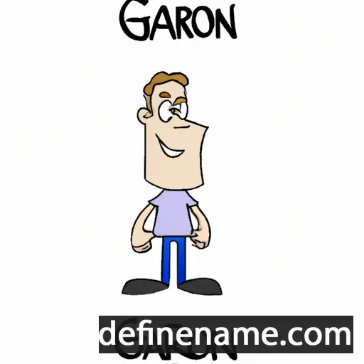 cartoon of the name Garron