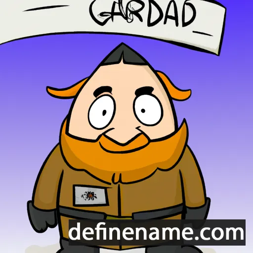 cartoon of the name Garðarr