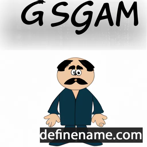 cartoon of the name Gasim