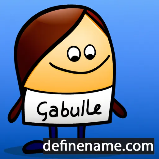 cartoon of the name Gaubriel