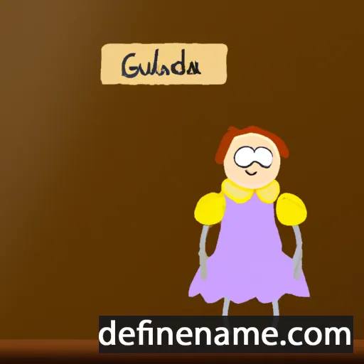 cartoon of the name Gaudelia