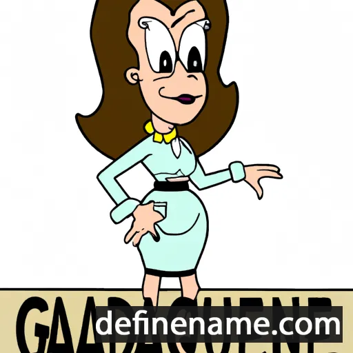 cartoon of the name Gaudence