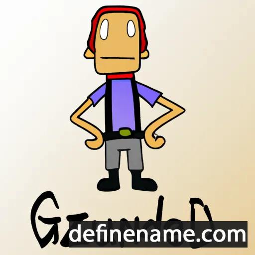 cartoon of the name Gaudenz