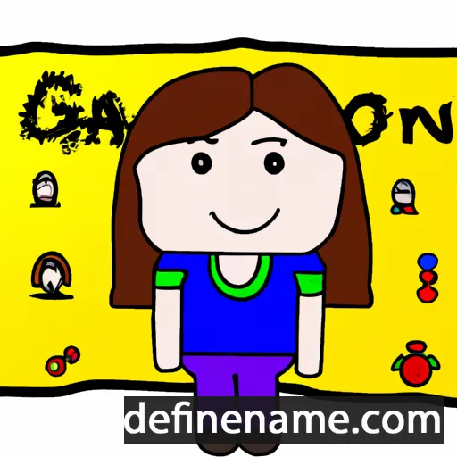 cartoon of the name Ga-yeon