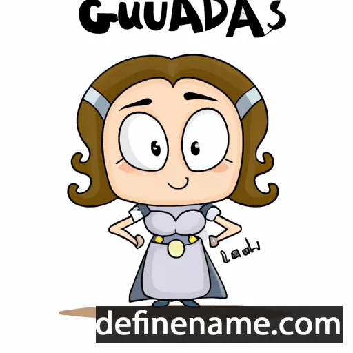 cartoon of the name Gaudiosa