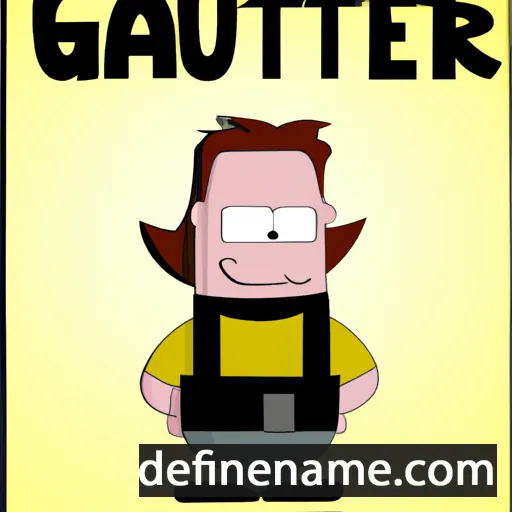 cartoon of the name Gautèir