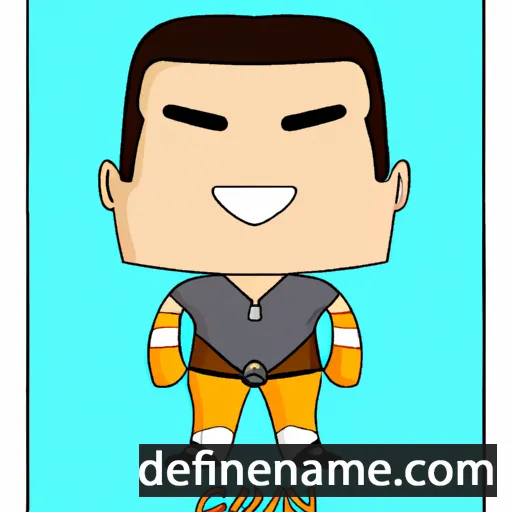 cartoon of the name Gavan