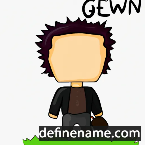 cartoon of the name Gawen