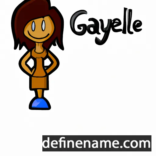 cartoon of the name Gaynell