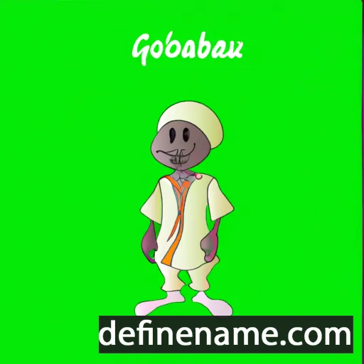 cartoon of the name Gbolahun