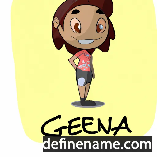 cartoon of the name Génia