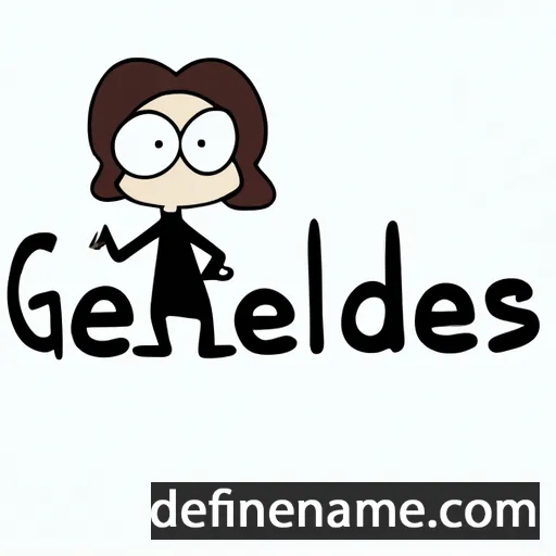 cartoon of the name Géraldesse