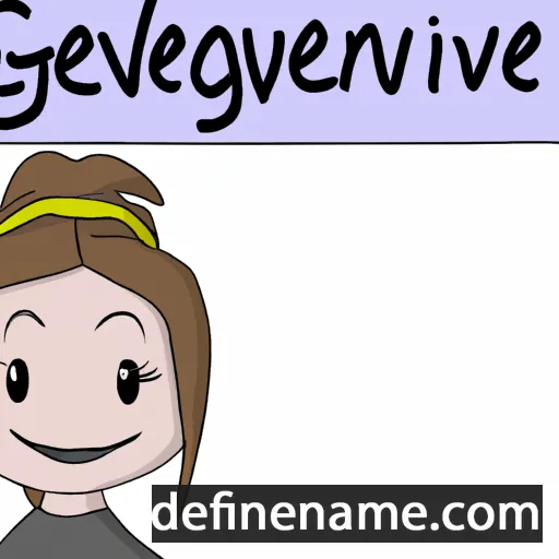 Gënviève cartoon