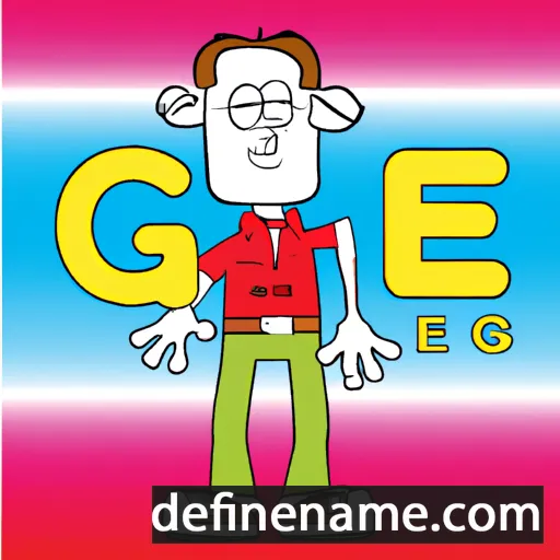 cartoon of the name Ge