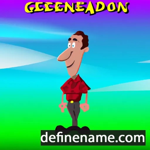 cartoon of the name Geanderson