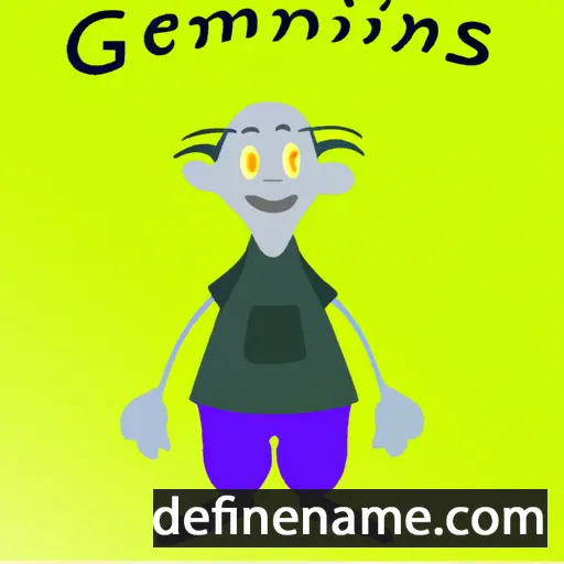 cartoon of the name Gedmintas