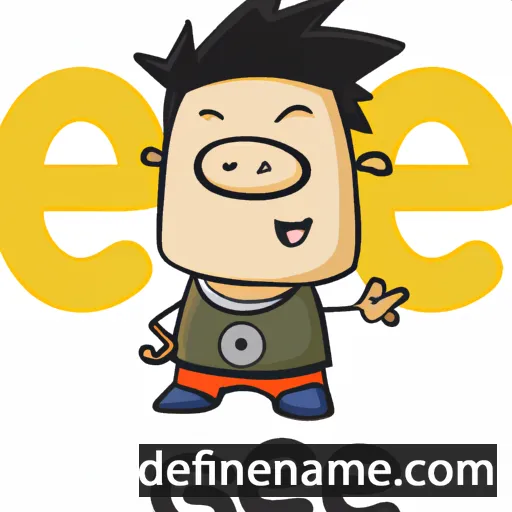 cartoon of the name Gege