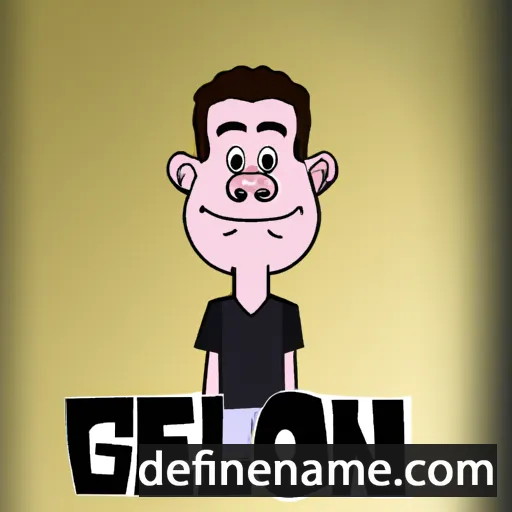 cartoon of the name Geilson