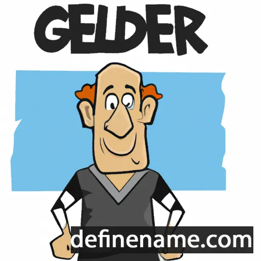 cartoon of the name Geldert