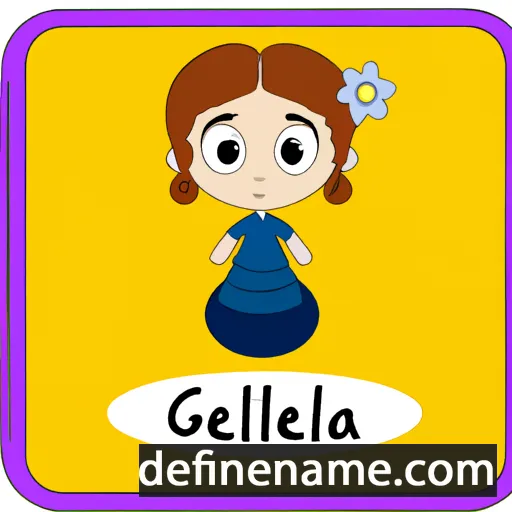 cartoon of the name Gelila