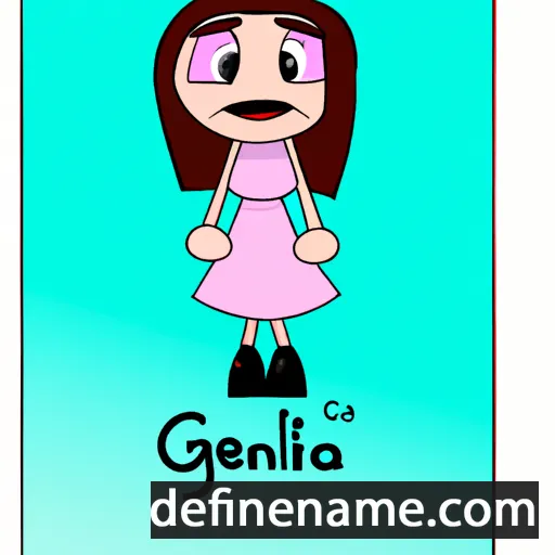 cartoon of the name Gelina