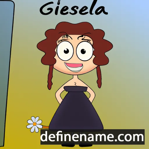 cartoon of the name Gelisa