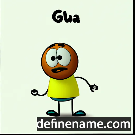 cartoon of the name Geluka