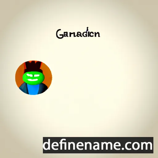 cartoon of the name Gemanda