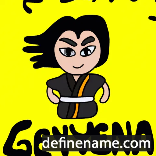 cartoon of the name Gen'ya