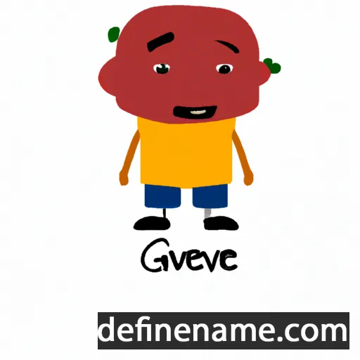 cartoon of the name Genavee