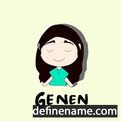 cartoon of the name Geneen