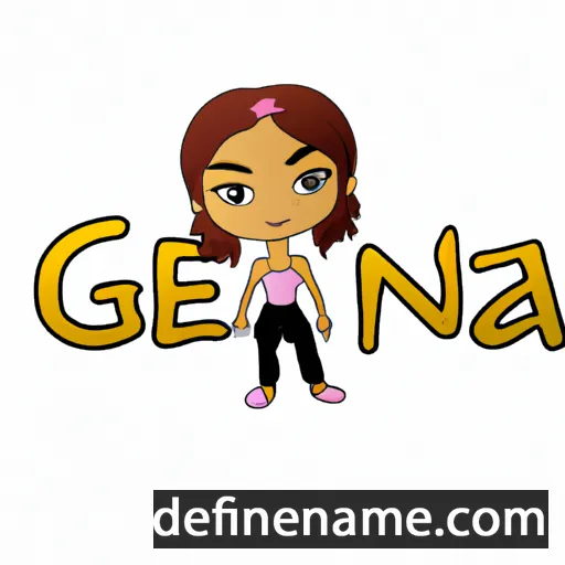 cartoon of the name Genelia