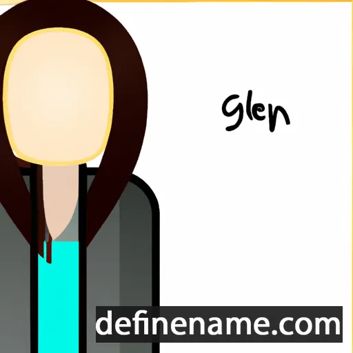 cartoon of the name Genelyn