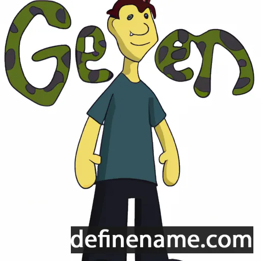 cartoon of the name Genen