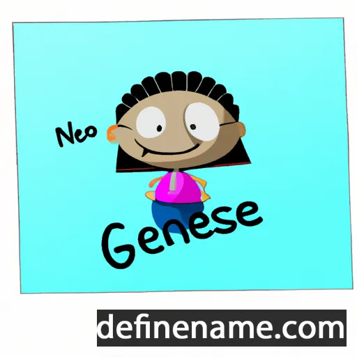 cartoon of the name Genessee