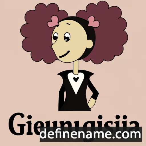 cartoon of the name Geniusia