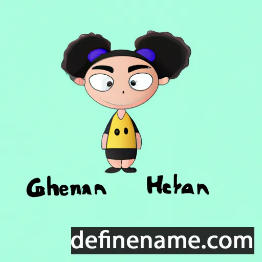 cartoon of the name Gennah