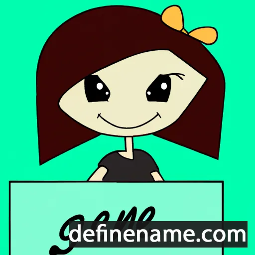 cartoon of the name Gennie