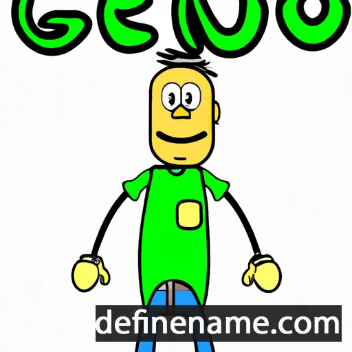 cartoon of the name Geno