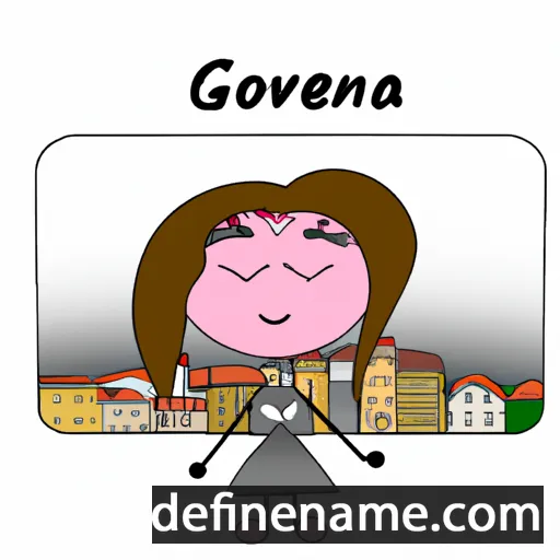 cartoon of the name Genova